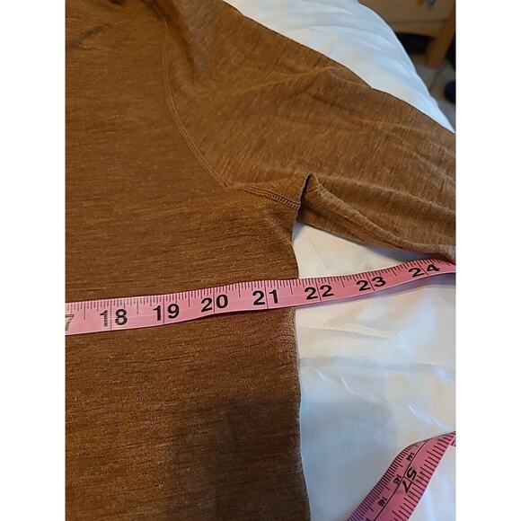 Walter Sky Top Large Brown Henley Sun Hoodie Pullover Base Layer WS-MH02 Merino - Picture 6 of 10